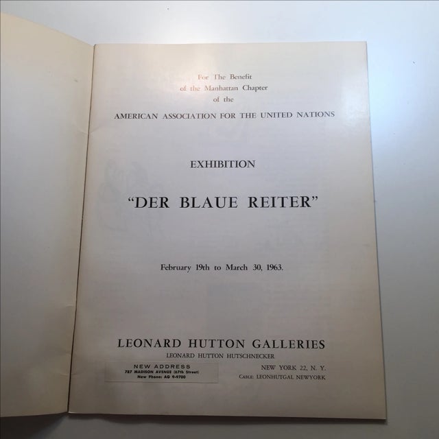 Der Blaue Reiter Exhibition Catalog, 1963 For Sale - Image 4 of 9