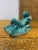 Pair of Signed 1932 Ceramic Glazed Faun Sculptures Faun #1 - 5.5”W x 4”D x 3.5”H Faun #2 - 6” W x 3.75”D x 2.75”H **Old...