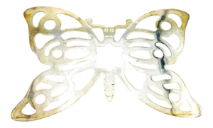 Mid-Century Modern Large Fb Rogers Silver Butterfly Trivet