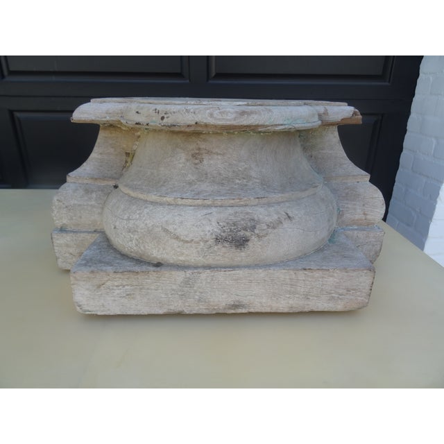 French 19th Century Architectual Wood Capital For Sale - Image 3 of 7