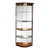 Henredon Lacquered Mahogany "Right-Side" Bunching Curio Display Cabinet For Sale