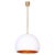 White Mid-Century Modern Pendant Light in Brass by Guzzini for Meblo, Italy, 1960s For Sale - Image 8 of 8
