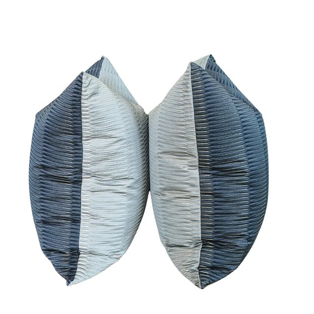 Scalamandre wavelength fabric is from the modern luxury collection and features an ombre pleated fabric with an elegant...