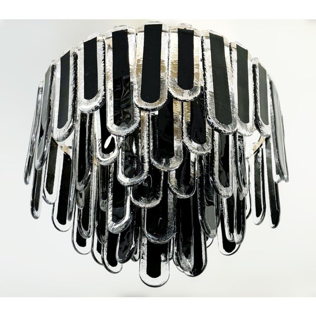 Italian 21st Century Cascata Murano Flush Mount by Fabio LTD For Sale - Image 3 of 6