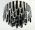 Italian 21st Century Cascata Murano Flush Mount by Fabio LTD For Sale - Image 3 of 6