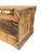 Antique Handmade Folk Art Wood Box Crate Table With Wheels For Sale - Image 12 of 18