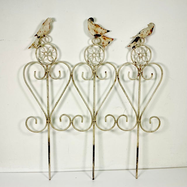 1940s Vintage Art Nouveau Boho Chic Arts & Crafts Garden Ornaments, Planter Bed Edging - Set of 4 For Sale - Image 11 of 18