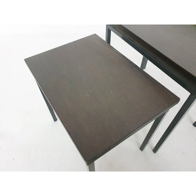 Wood Vintage Nesting Tables in the Style of Pastoe, 1950s, Set of 3 For Sale - Image 7 of 9