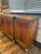 Neoclassical French Vintage Louis XVI Flame Mahogany Sideboard With Greek Key Gallery For Sale - Image 3 of 15