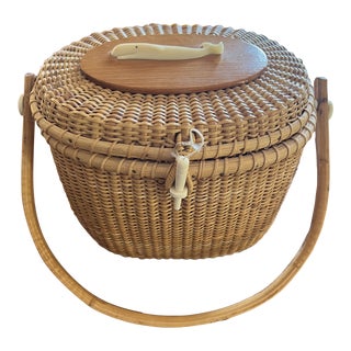 Vintage Nantucket Lightship Basket For Sale