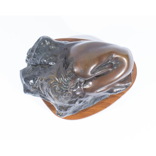Realism 1989 Bronze Sculpture of a Woman by Huberto Maestas For Sale - Image 3 of 8