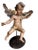 A pair of early 18th century Baroque putti cherub sculptures on custom made stands — the pieces turn on the stands, with...