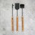 Brass Mid Century Modern Fireplace Tools Wood Brass Brass Pilgrim Seymour Nelson MCM For Sale - Image 8 of 11