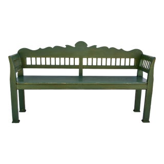 Pine Bench or Settle, Hungary, Circa 1920 For Sale