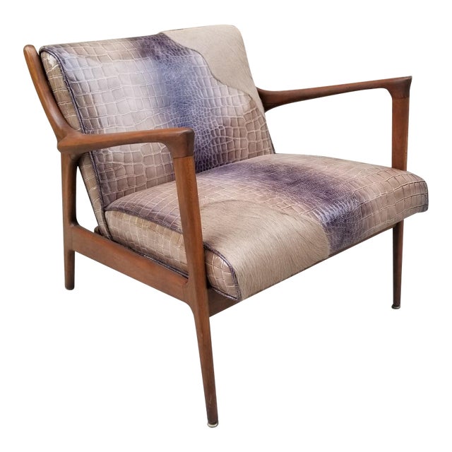 Mid Century Modern Danish Lounge Chair Newly Upholstered Chairish