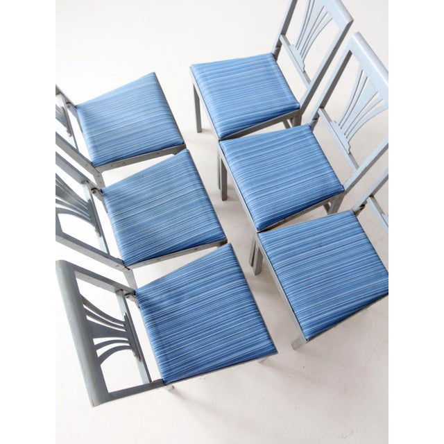 Mid-Century Dinette Set With Samsonite Folding Table and 6 Leg-O-Matic Chairs For Sale - Image 11 of 18