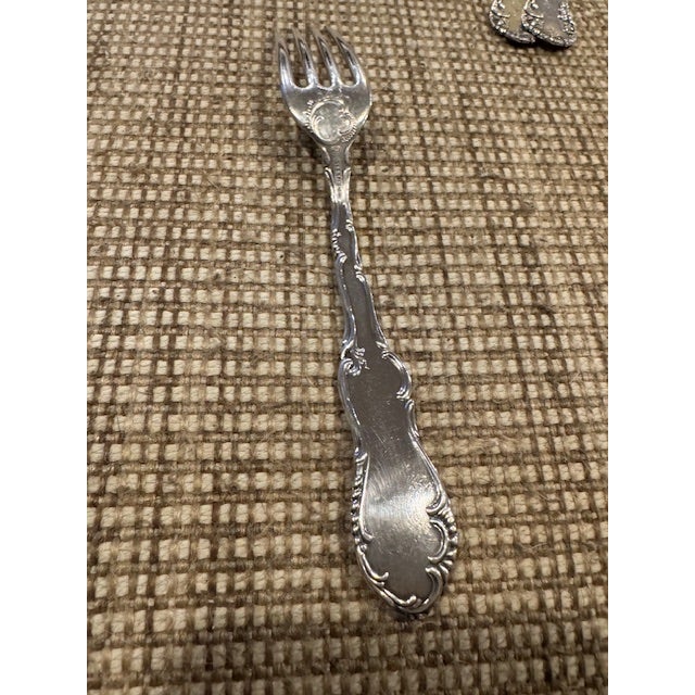 Antique Towle "Old English" Sterling Silver Dinner Fork. Monogram "J.Mc.C" 7" For Sale In Detroit - Image 6 of 6