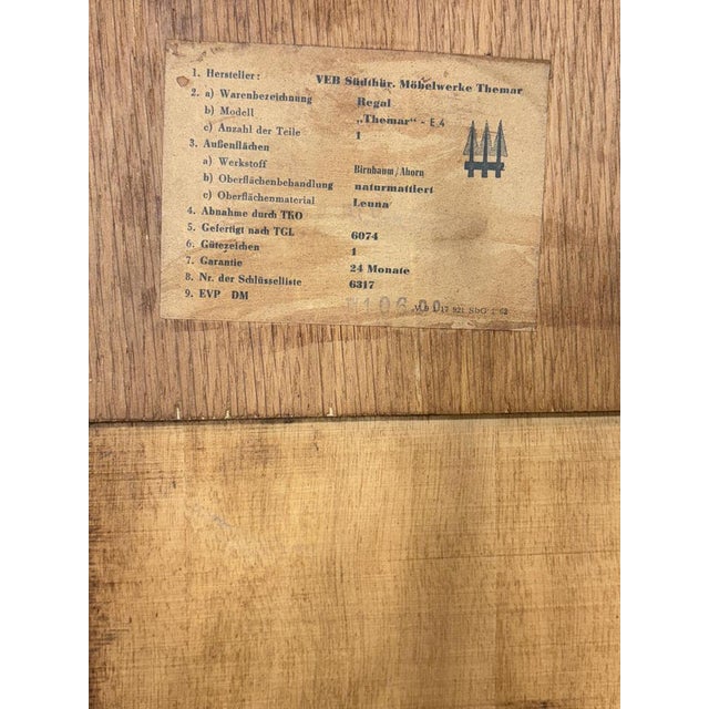 Vintage Bookcase in Wood For Sale - Image 9 of 10