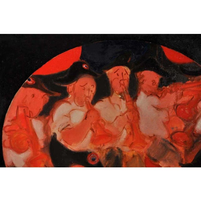 Expressionism French Mid-Century "The Polytechnique Students" Painting by Bernard Cornille For Sale - Image 3 of 8