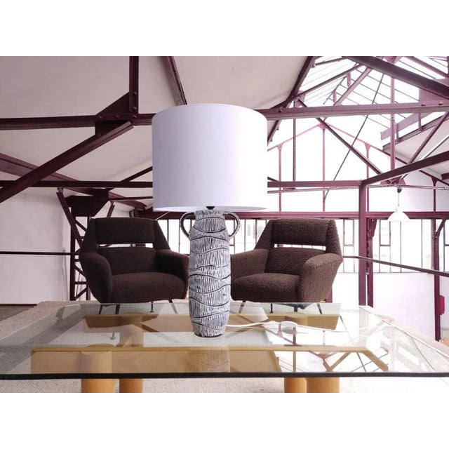 Vintage Table Lamp in Ceramic, 1950s For Sale - Image 5 of 6