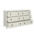Worlds Away Matthew Izzo Home Avery Antique White Lacquer Six Drawer Fluted Chest For Sale - Image 4 of 6