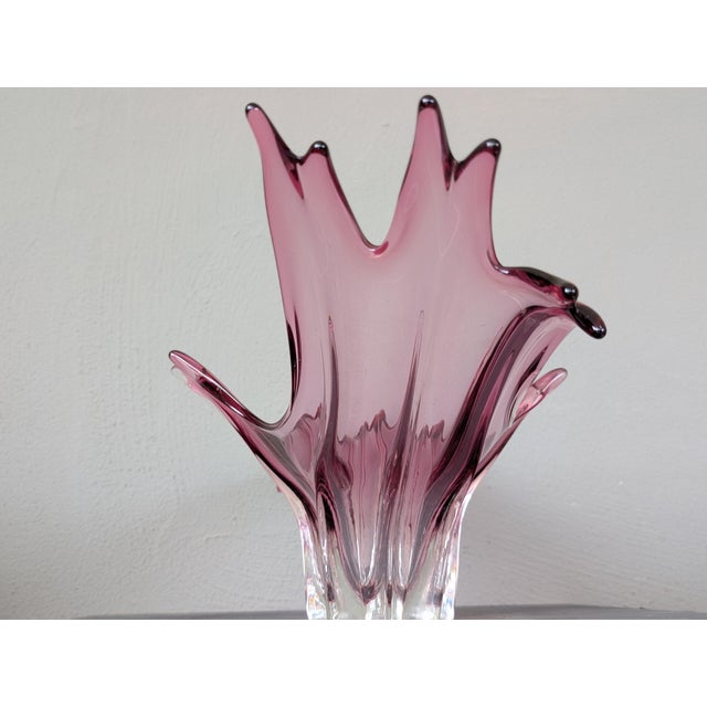 Murano Glass Sommerso Exceptional Sommerso Murano Glass Centerpiece Bowl For Sale - Image 4 of 9