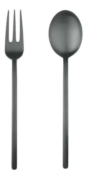 Mepra Due 2-Piece Hostess Serving Set, Ice Oro Black