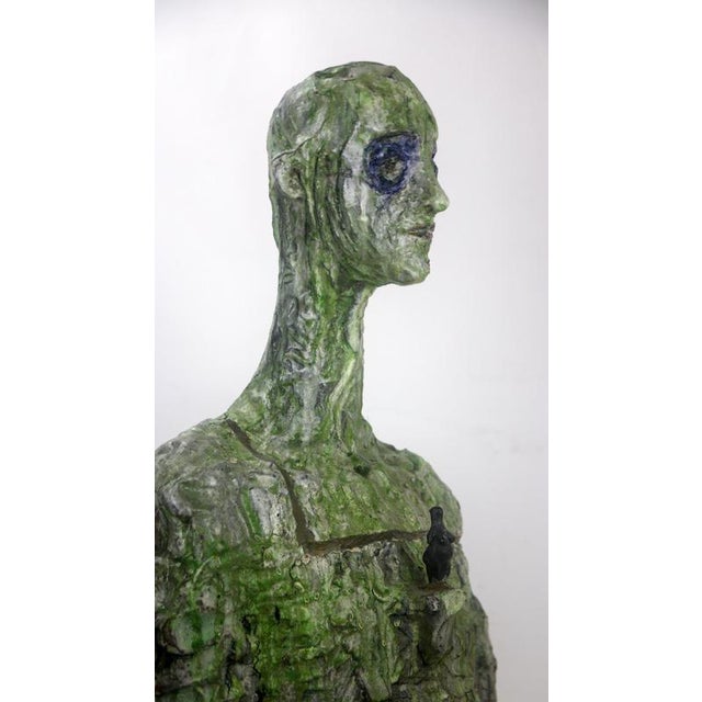 Expresionist Ceramic and Bronze Bust Sculpture by Óscar Aldonza Torres, 2021 For Sale - Image 18 of 18