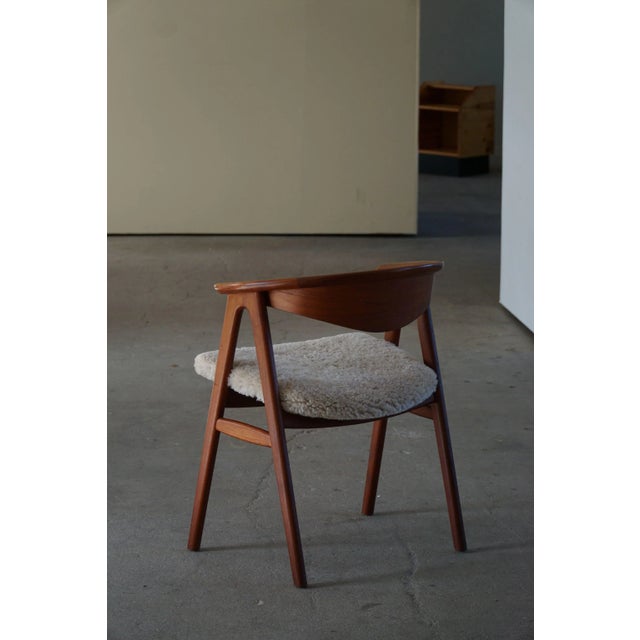 Mid-Century Danish Model 52 Armchair in Teak attributed to Erik Kirkegaard for Høng, 1960s For Sale - Image 11 of 12