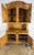 Heavily carved antique French oak 1840's cupboard featuring intricate floral and grapevine carvings. Upper section...