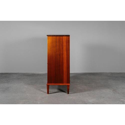 Brown Biedermeier Style Mahogany Veneer Secretary For Sale - Image 8 of 18