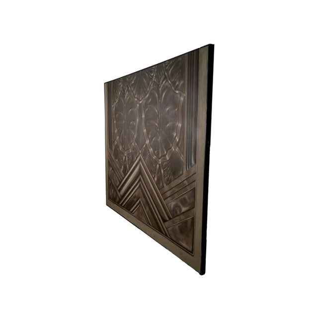 Dan Poole Deco Panel Signed 1984 Acrylic Contemporary Painting on Canvas Framed For Sale - Image 4 of 9