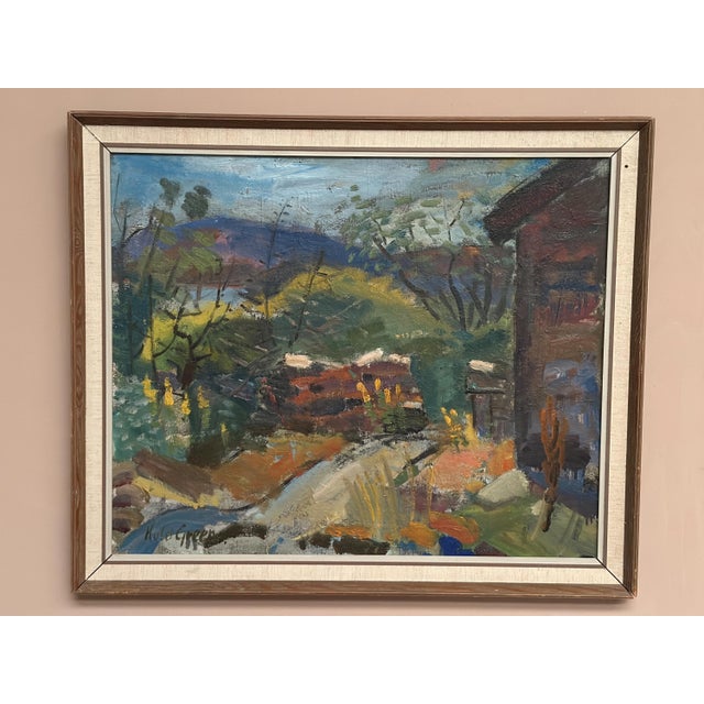 Kulo Green, Landskap, 1960s, Oil on Panel For Sale - Image 4 of 18