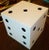 Vintage Monumental Belgium Metal Black & White Sculptural Dice Cube Sculpture, 1940's For Sale In Miami - Image 6 of 9