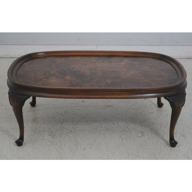 Age: Approx: 40 Years Old Details: Quality Construction Queen Anne Legs & Pad Feet English Style Un-Marked As To...