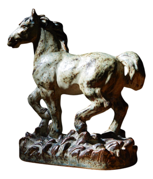 Ceramic Horse Sculpture by Knud Kyhn for Royal Copenhagen, 1960s