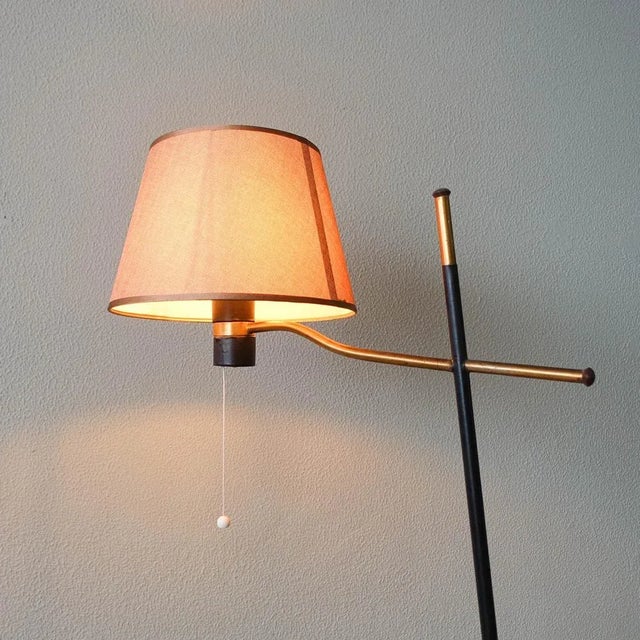 Floor Lamp with Side Table in Ash Wood For Sale - Image 6 of 13