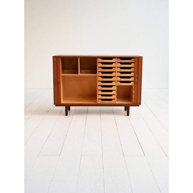 Wood Scandinavian Teak Highboard, 1950s For Sale - Image 7 of 12