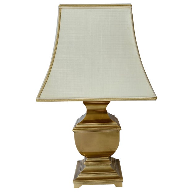 Hollywood Regency Brass Table Lamp, 1970 For Sale