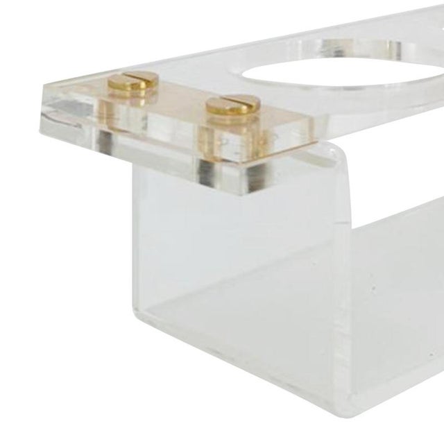 Mid-Century Modern Acrylic and Metal Wine Bottle Holder, Italy, 1970 For Sale - Image 6 of 9