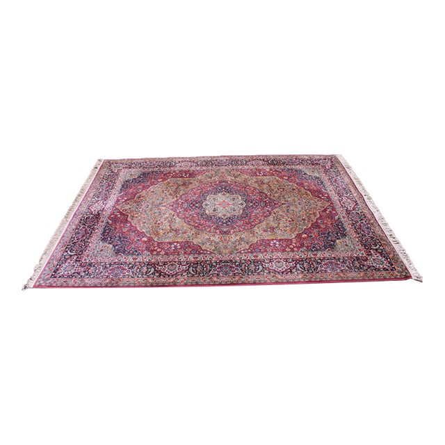 Karastan Medallion Multicolor Approx. 8’8” X 12’ Wool Rug For Sale