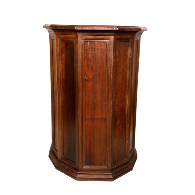 Early 20th Century Italian Renaissance Style Walnut Monks Chair For Sale - Image 5 of 7