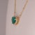 2.9Ct Gia Certified Colombian Emerald Heart Pendant With Diamonds Halo, 14k Gold For Sale In Columbus - Image 6 of 9