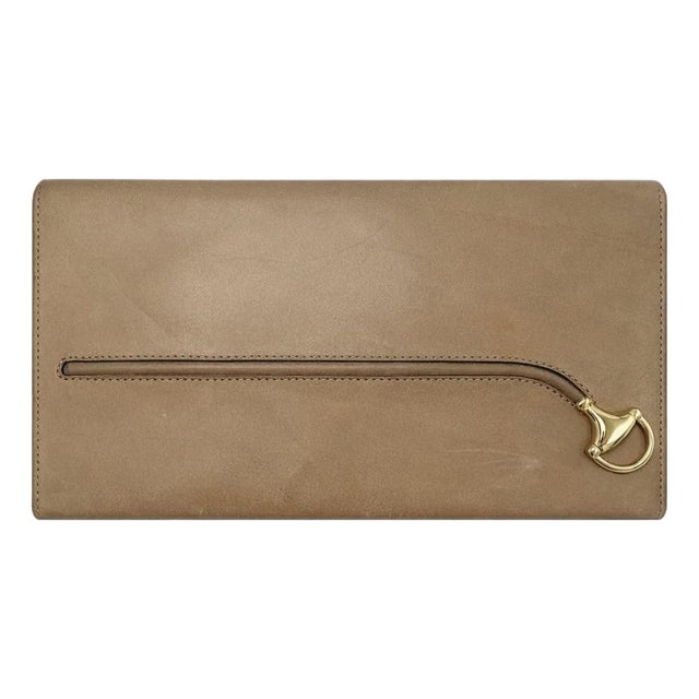 Vintage Gucci Brown Leather Horsebit Box Mid-Century Italy For Sale