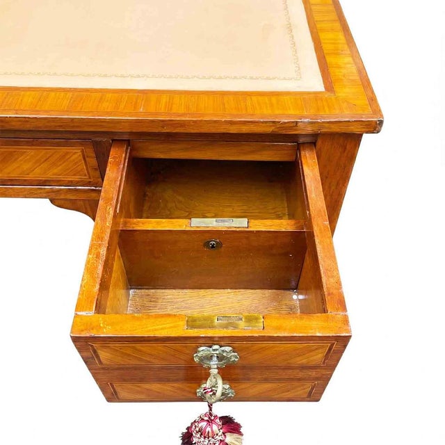 19th Century Louis XVI French Center Desk For Sale - Image 6 of 12