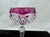 Val St Lambert was known for their quality cut glass. Aside from the exquisite cut on the bowl, the stem is notched on all...