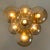 Brass Cascade with Seven Hand Blown Globes Ceiling Lamp from Glashütte Limburg For Sale - Image 10 of 11