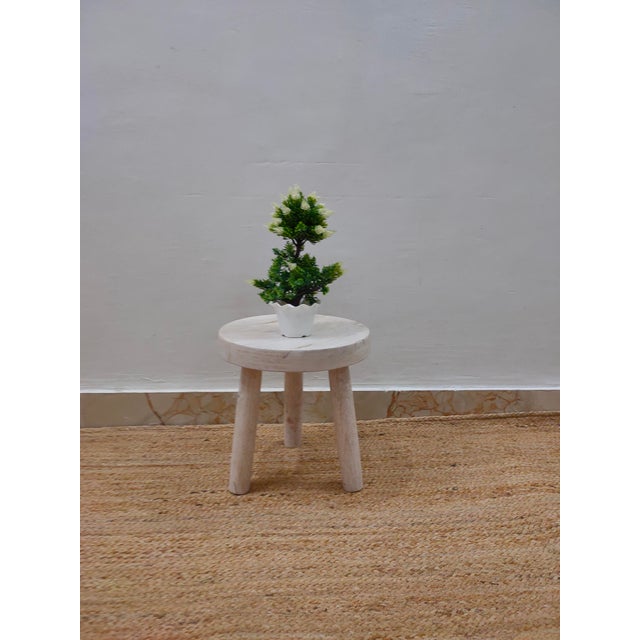 The Wooden Handcrafted Mid Century Small Solid Wood Milking Stool is a meticulously crafted piece of furniture that...