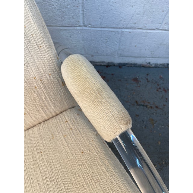 Vintage Lucite Rocking Chair by Charles Hollis Jones, Attributed For Sale - Image 10 of 12