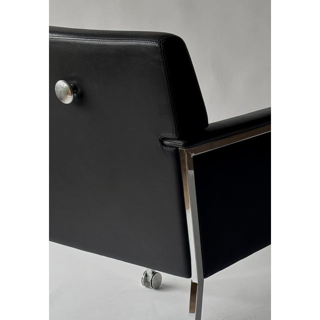 Moroso Steel Chair by Enrico Franzolini for Moroso, 1990 For Sale - Image 4 of 7